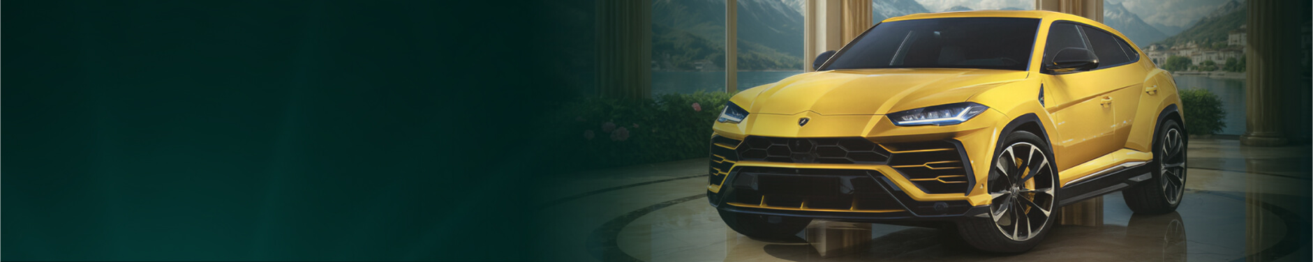 Yellow Lamborghini Urus